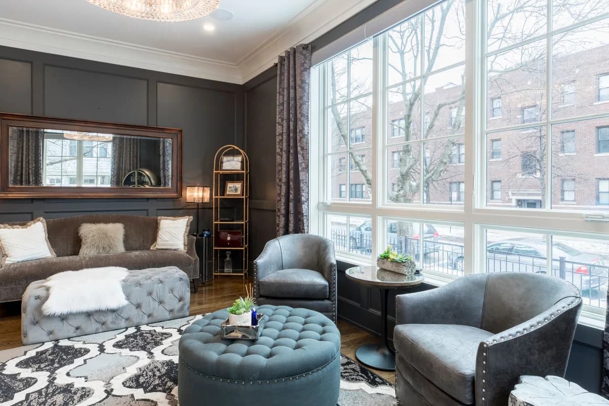 A carefully arranged residential interior; illustrative stock photography, not a Broom Home listing.